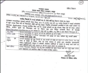 Rajasthan Safai Karmchari Recruitment 2023 राजस्थान में 13184 सफाई कर्मचारी के पदों पर भर्ती का नोटिफिकेशन जारी , यहां से देखे संपूर्ण जानकारी